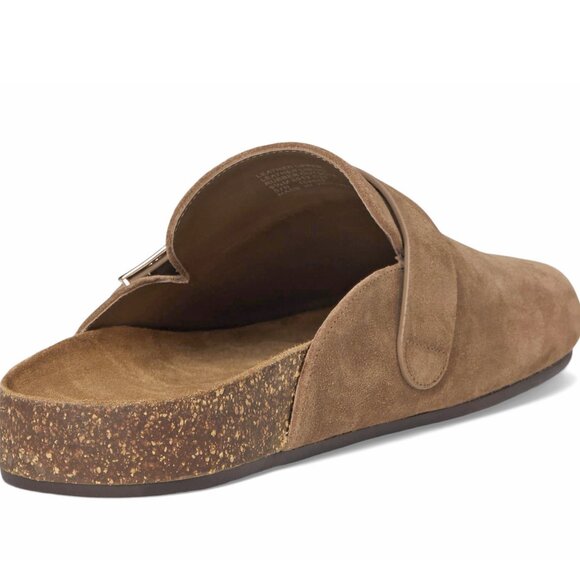 Tory Burch Suede Mellow Mule – River Rock - Picture 3 of 9